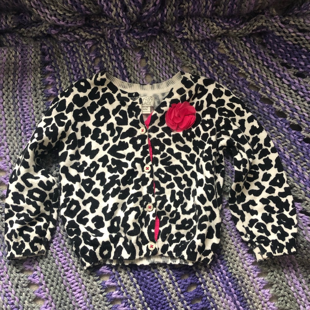 Animal print cardigan 18-24 MON